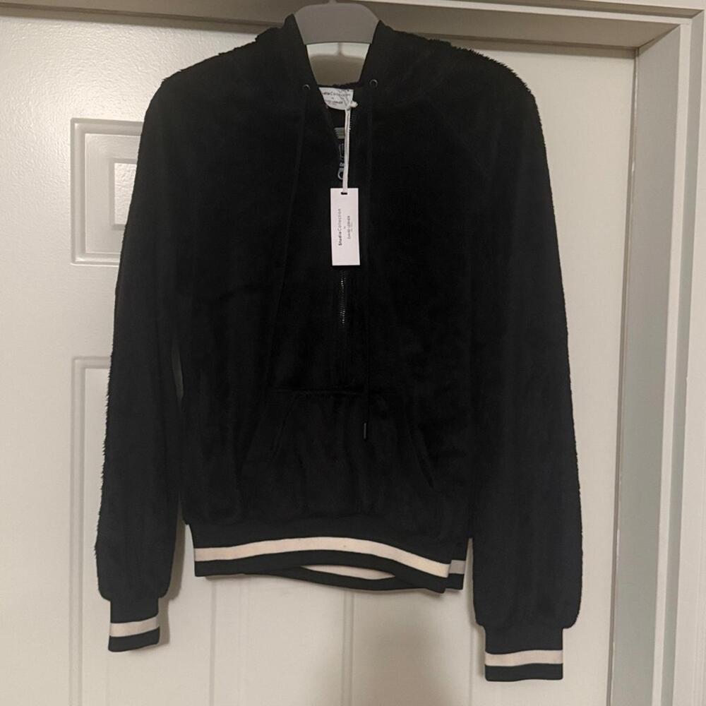 David lerner faux fur hoodie